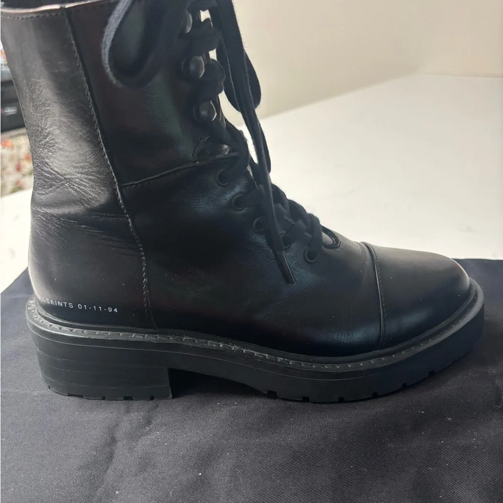 Black Leather Ankle Boots - Picture 12 of 15